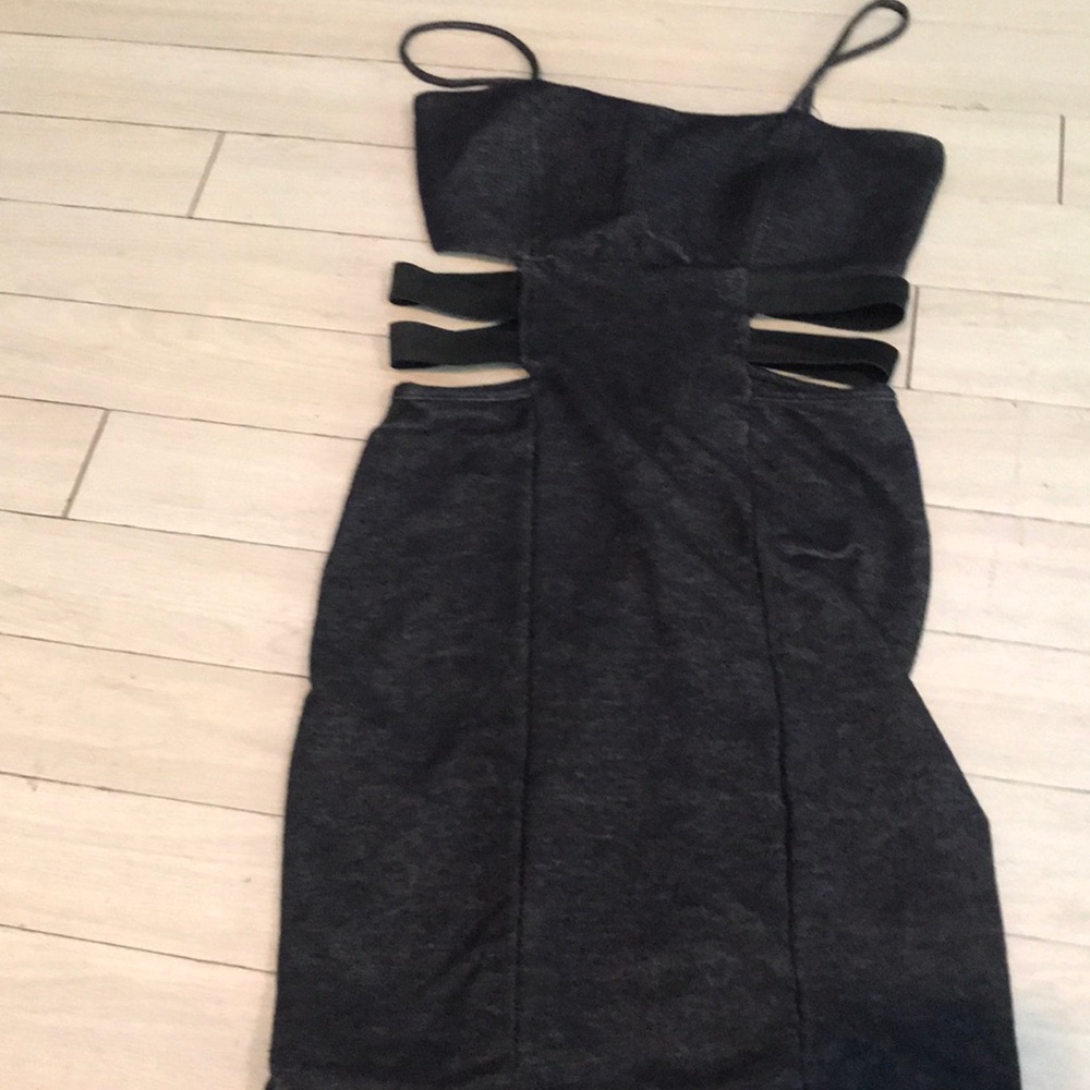 Tight black dress